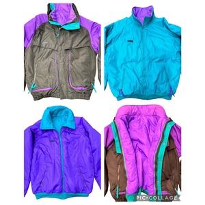 Vintage 90s Columbia Black 3 in 1 Parka Ski Jacket Coat Size XL